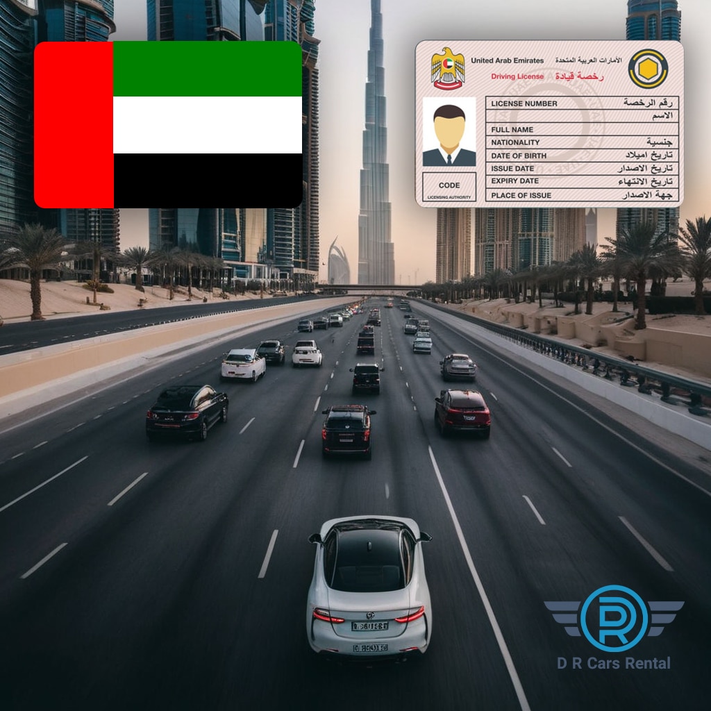 Which countries' driving licenses are accepted in Dubai?